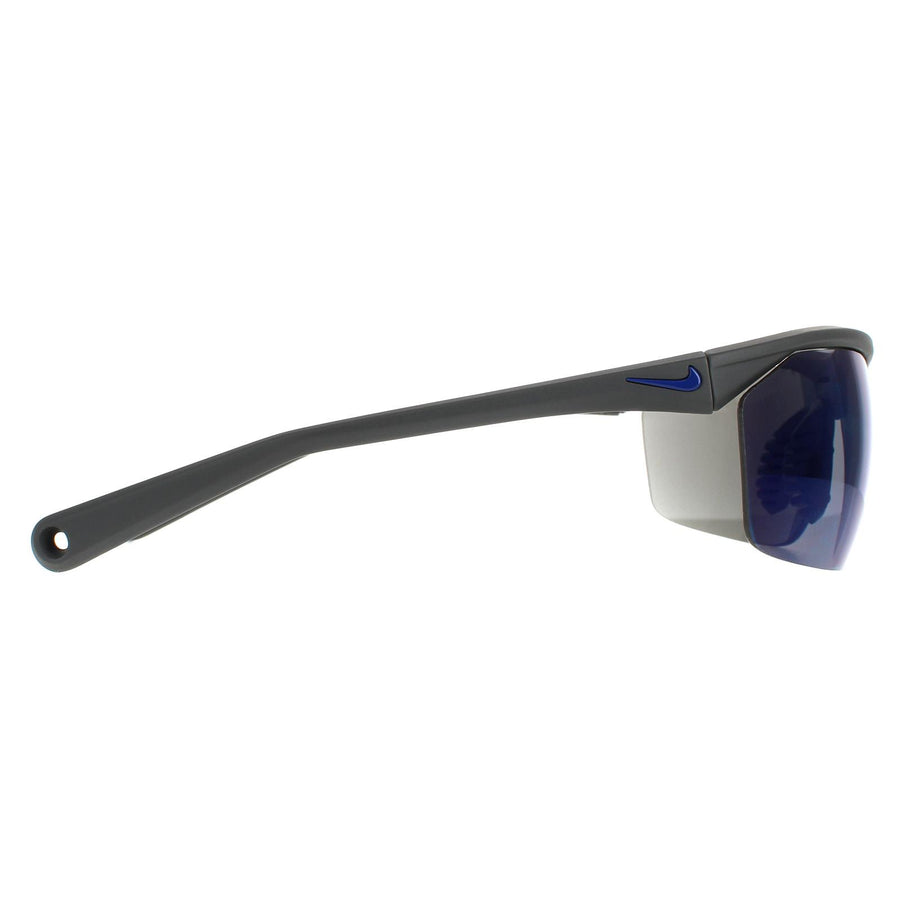 Nike Sunglasses Tailwind 12 EV1128 014 Matte Magnet Grey Royal Blue Blue Mirror