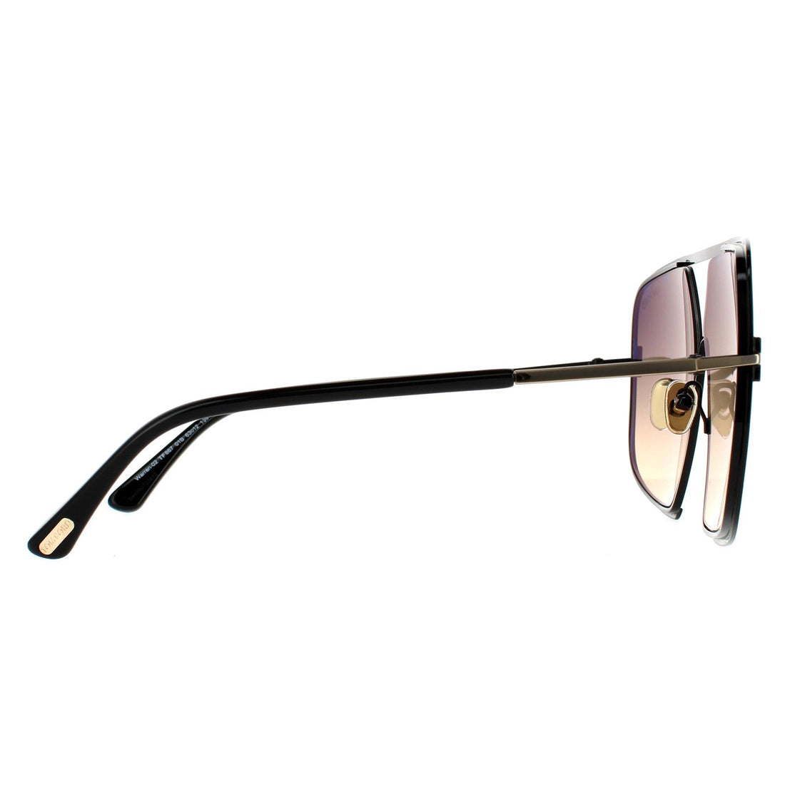 Tom Ford Sunglasses Warren FT0867 01B Shiny Black Smoke Gradient