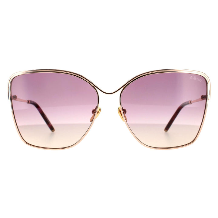 Mulberry Sunglasses SML040 08FC Shiny Copper Gold Violet Yellow Gradient