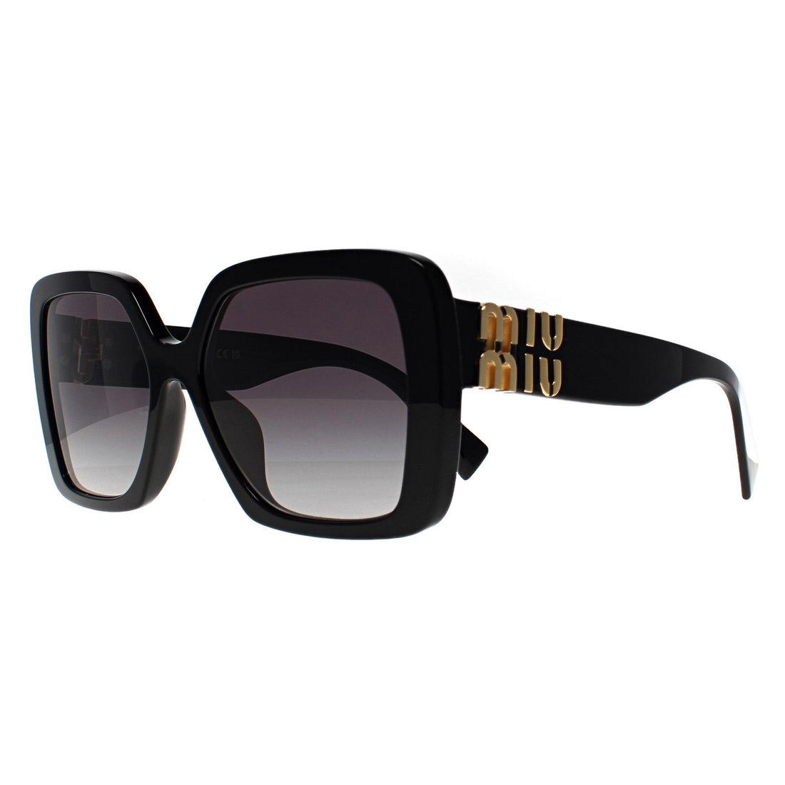 Miu Miu Sunglasses MU10YS 1AB5D1 Black Grey Gradient
