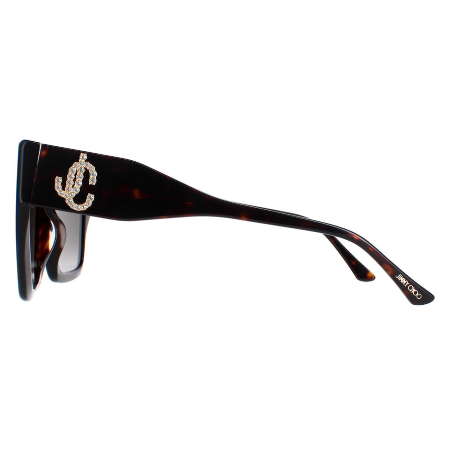 Jimmy Choo Sunglasses Eleni/G/S 086/HA Dark Havana Brown Gradient