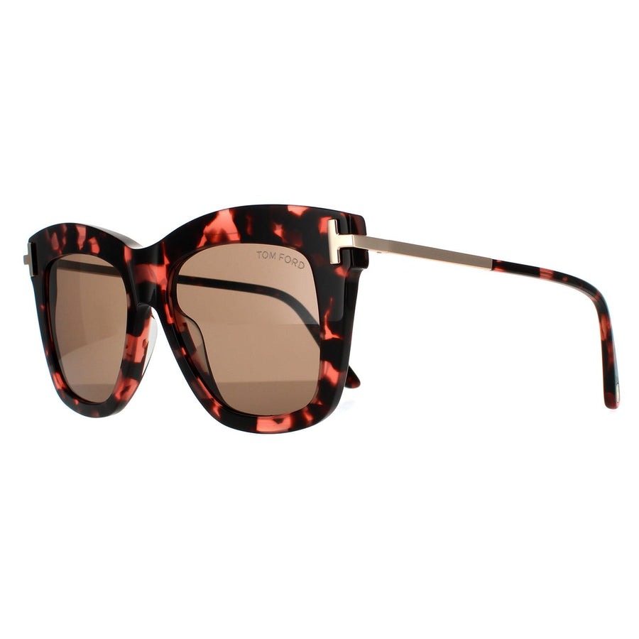 Tom Ford Sunglasses Dasha FT0822 56E Pink Havana Brown