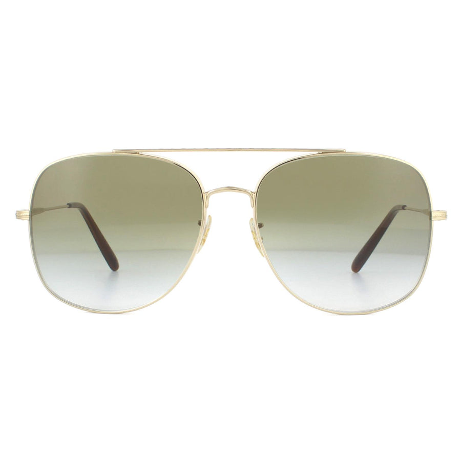 Oliver Peoples Taron OV1272S Sunglasses Soft Gold / Olive Gradient
