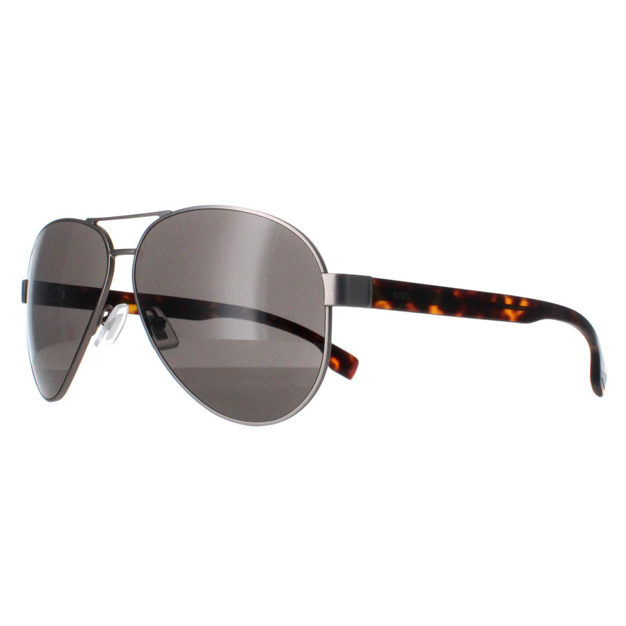 Hugo Boss Sunglasses BOSS 1560/O/S R81 Matte Ruthenium Grey Brown