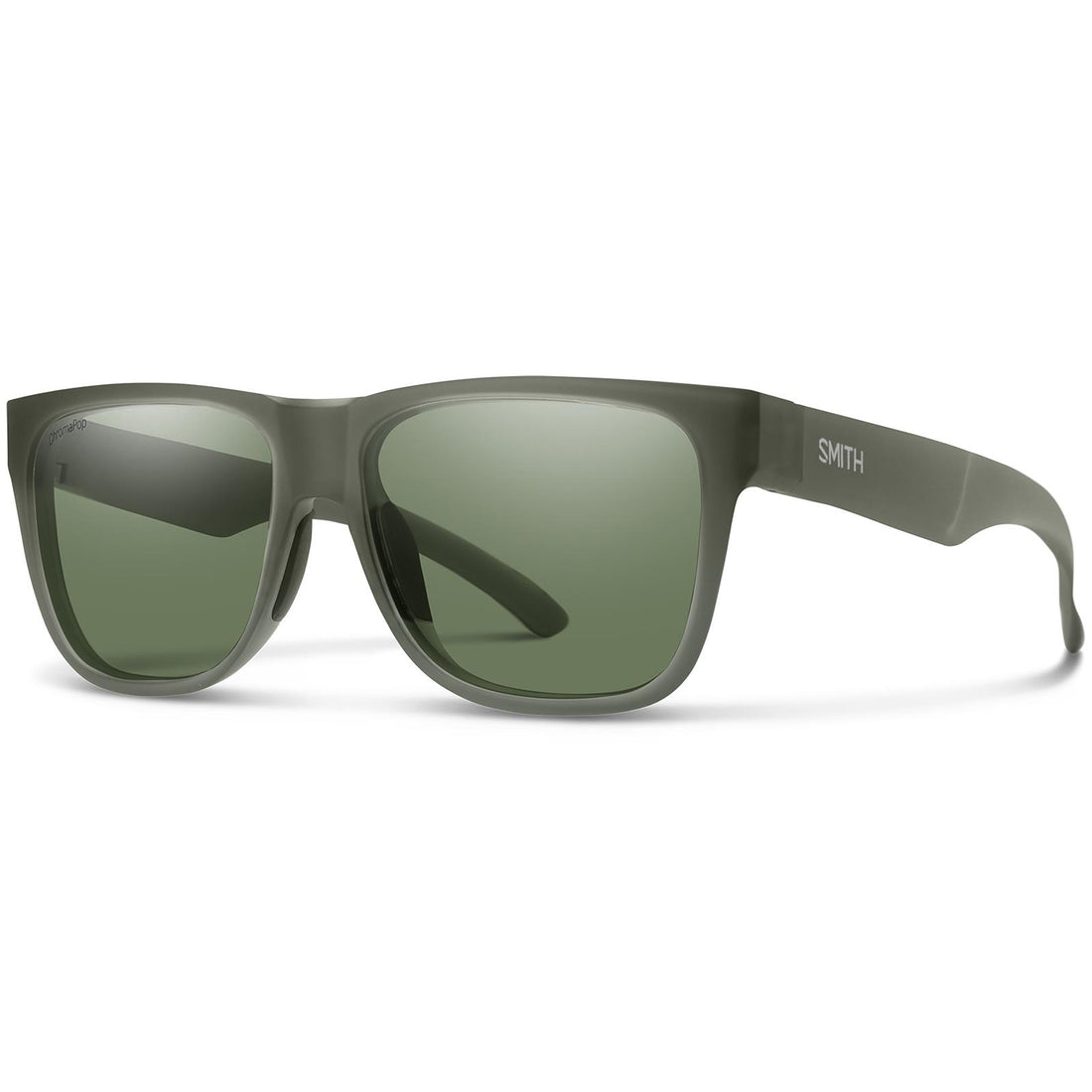 Smith Sunglasses Lowdown 2 B59 L7 Matte Moss Crystal ChromaPop Grey Green Polarized