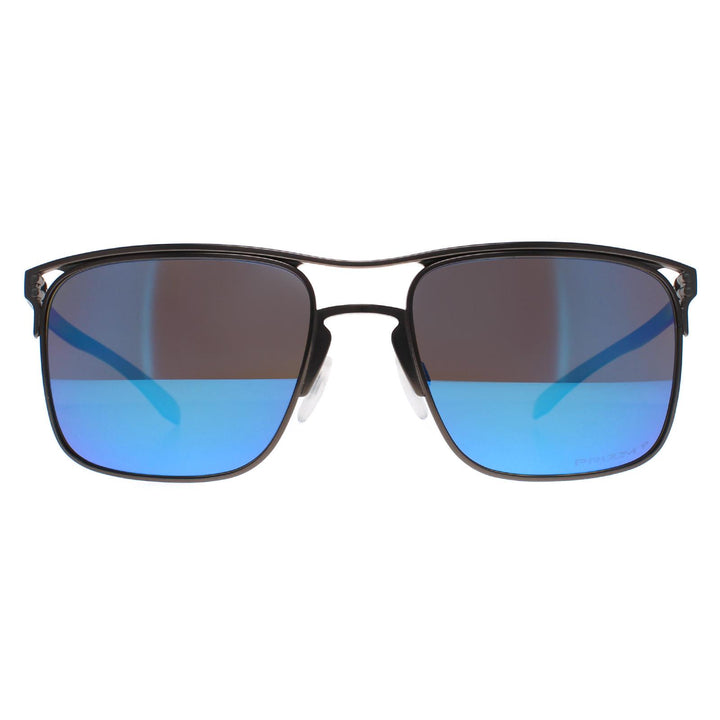Oakley Sunglasses Holbrook TI OO6048-04 Matte Gunmetal Prizm Sapphire Polarized