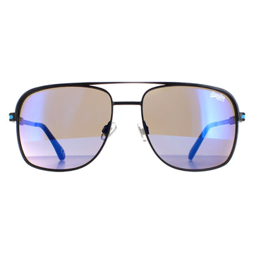 Superdry Sunglasses Miami SDS 014 Black Oil Slick Mirror