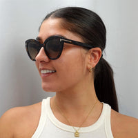 Tom Ford Sunglasses Izzi FT0845 52F Dark Havana Brown Gradient