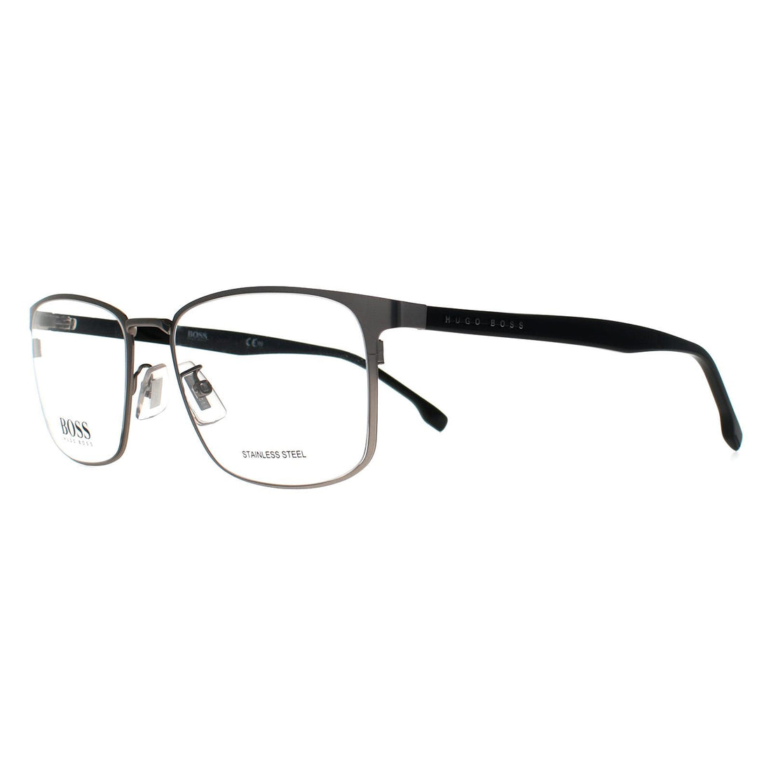 Hugo Boss Glasses Frames BOSS 1295/F R81 Matte Ruthenium Grey Men