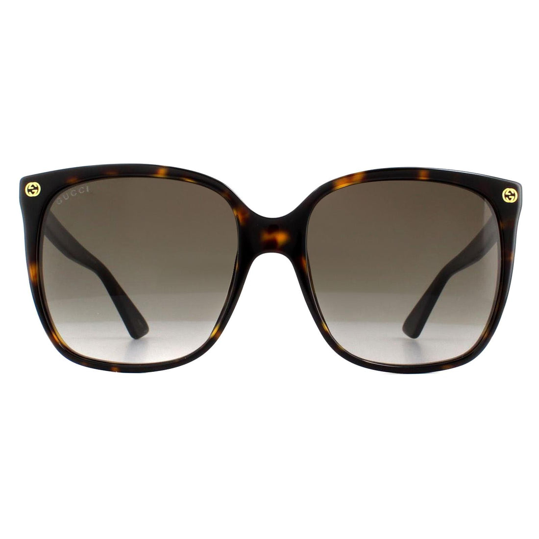 Gucci GG0022S Sunglasses Havana Grey Gradient