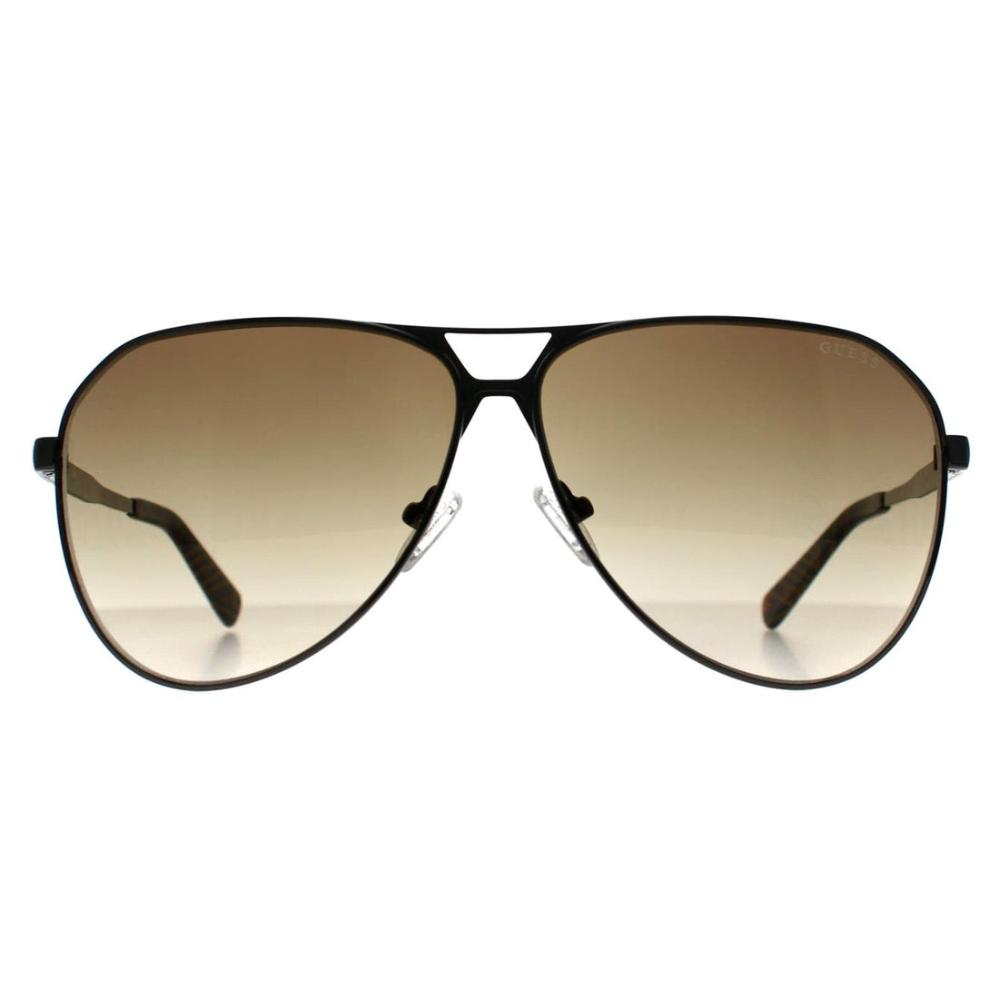 Guess Sunglasses GU00069 08F Shiny Gunmetal Brown Gradient