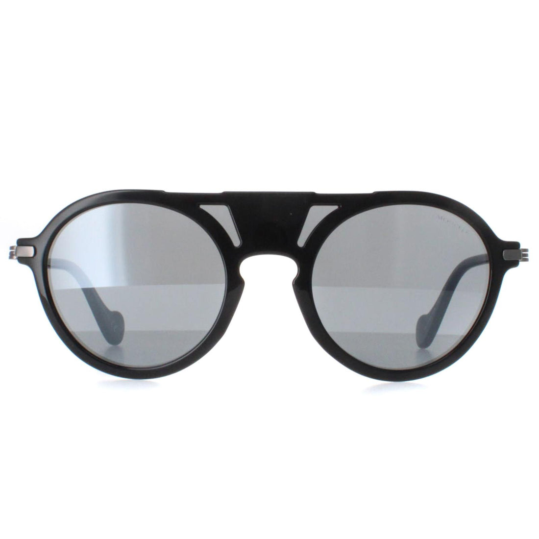 Moncler Sunglasses ML0053 01B Black Grey Mirror