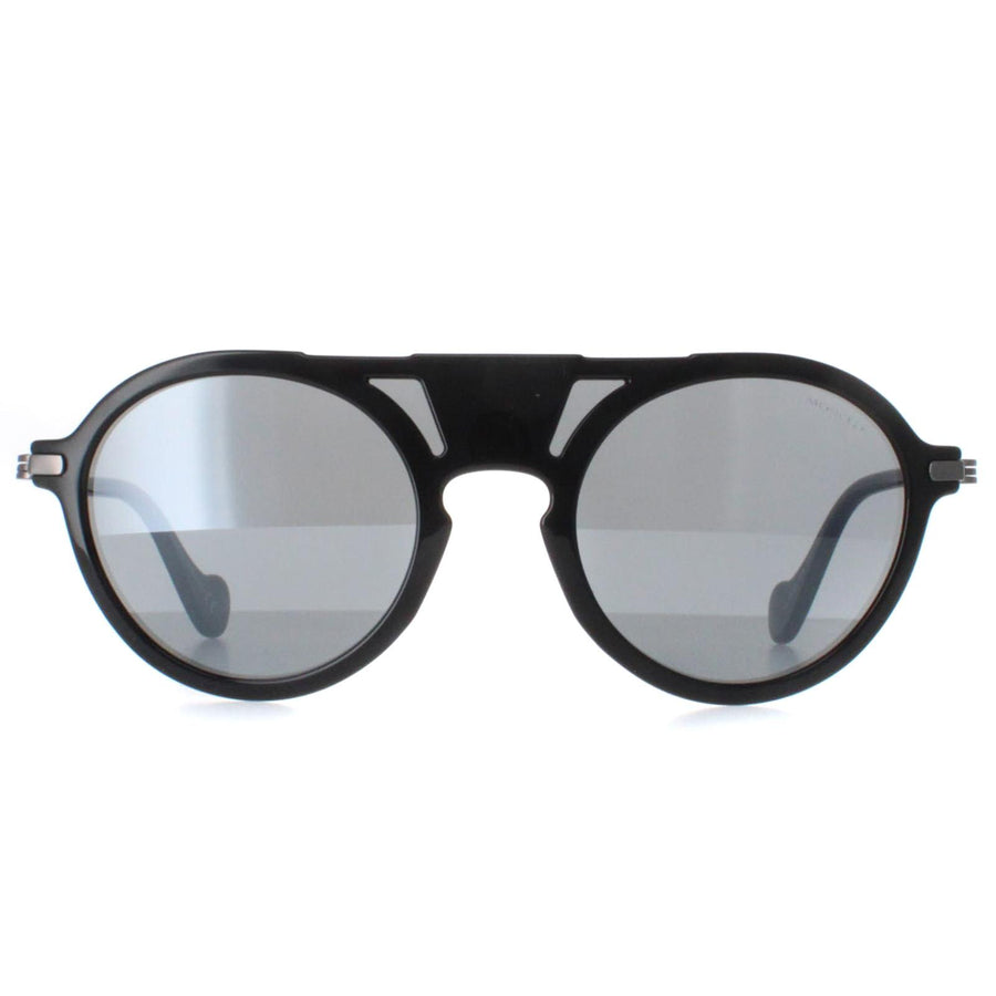 Moncler Sunglasses ML0053 01B Black Grey Mirror