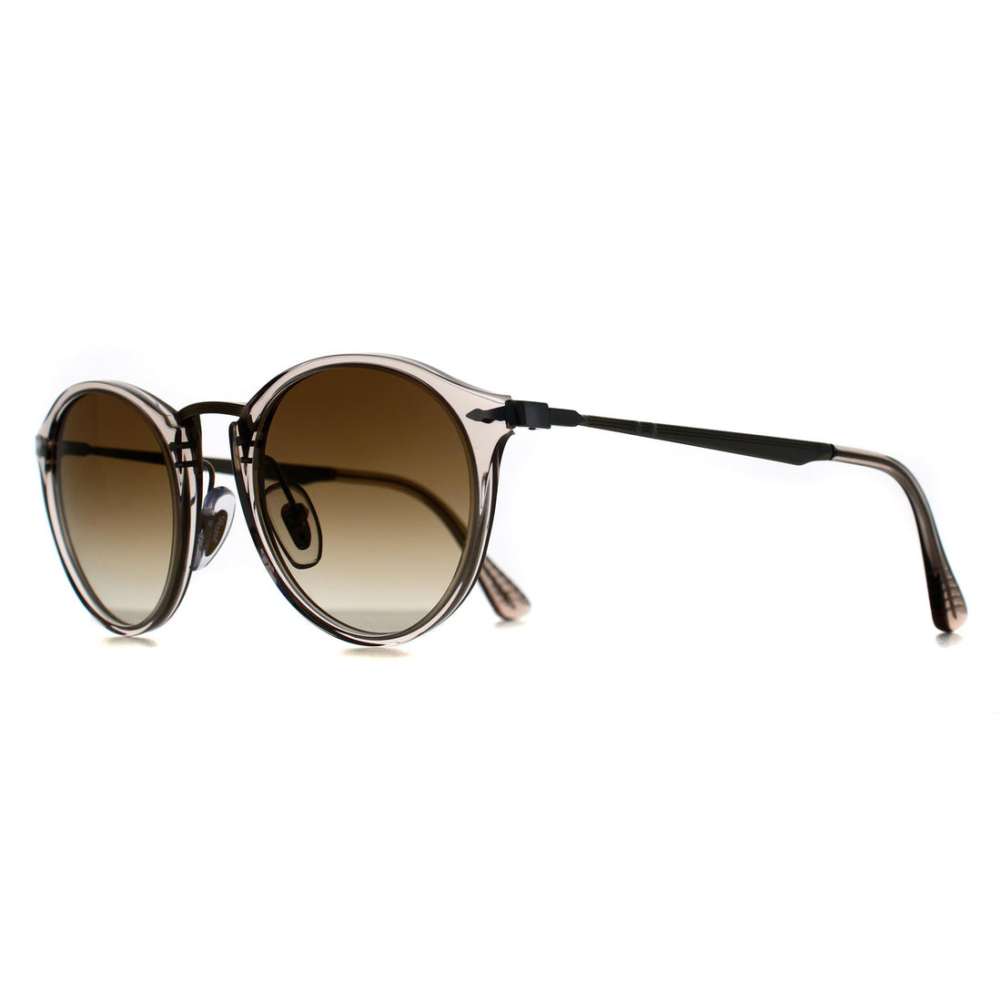Persol Sunglasses PO3166S 124051 Transparent Brown Grey Clear Gradient Brown