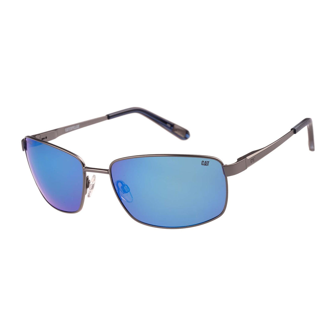 Caterpillar Sunglasses CTS-8030 005P Ruthenium Blue Mirror Polarized