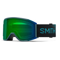 Smith Ski Goggles Squad Mag 3VN XP Cenote ChromaPop Everyday Green Mirror & Storm Blue Sensor Mirror