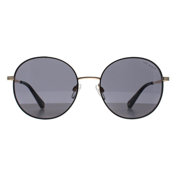 Ted Baker Sunglasses TB1744 Viola 001 Black Shiny Gold Grey