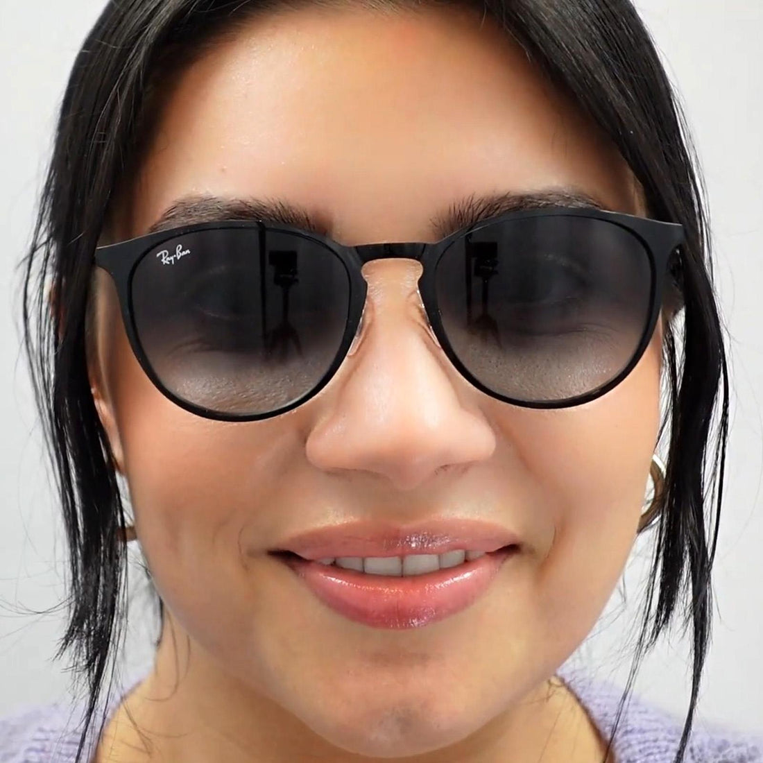 Ray-Ban Sunglasses Erika Metal 3539 002/8G Black Grey Gradient