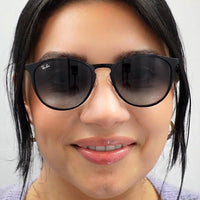 Ray-Ban Sunglasses Erika Metal 3539 002/8G Black Grey Gradient