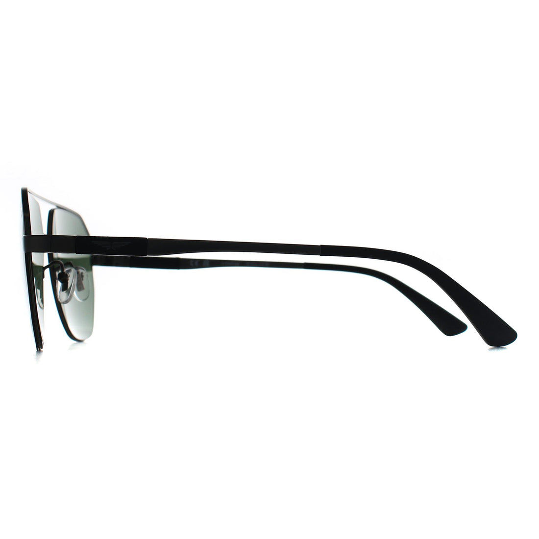 Police Sunglasses SPLP30 Ranger 1 0627 Shiny Gunmetal Green