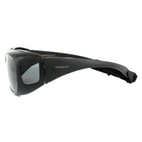 Polaroid Suncovers Fitover Sunglasses 08535 KIH Y2 Black Grey Polarized