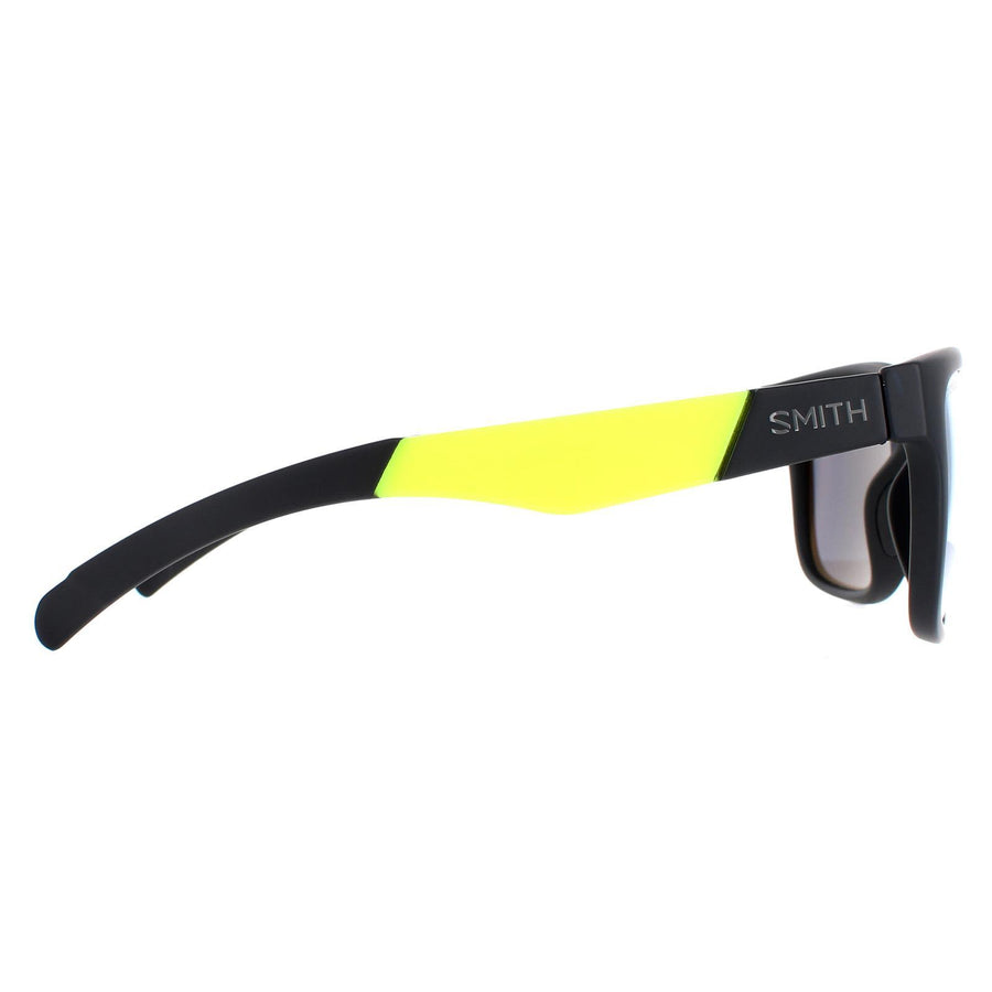 Smith Sunglasses Lowdown Slim/N PGC XB Matte Black Yellow Chromapop Silver Mirror