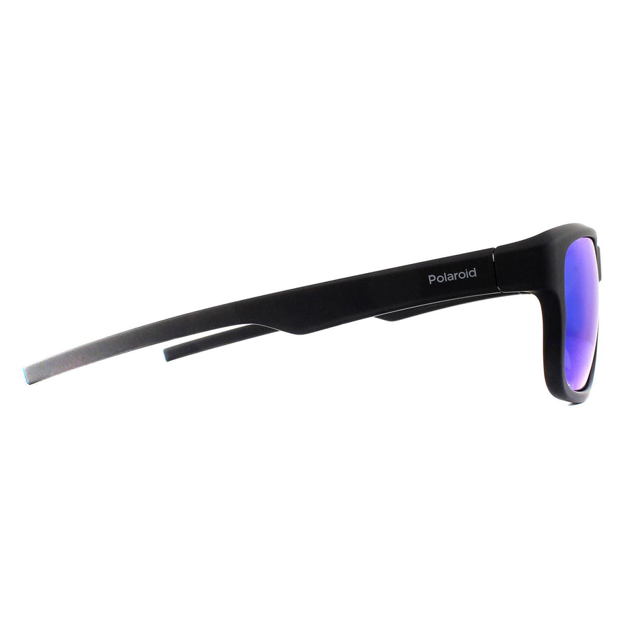 Polaroid Sunglasses PLD 3018/S DL5 JY Matte Black Grey Blue Mirror Polarized