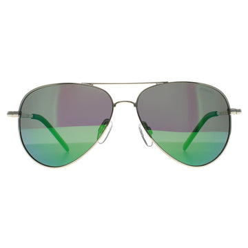 Polaroid Kids Sunglasses PLD 8015/N J5G K7 Gold Green Mirror Polarized