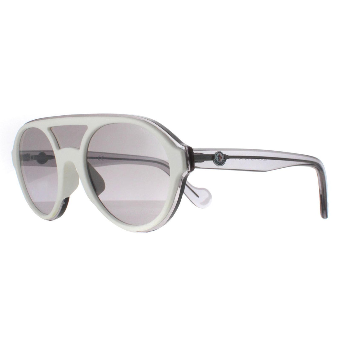 Moncler Sunglasses ML0052 21C White Transparent Grey Grey