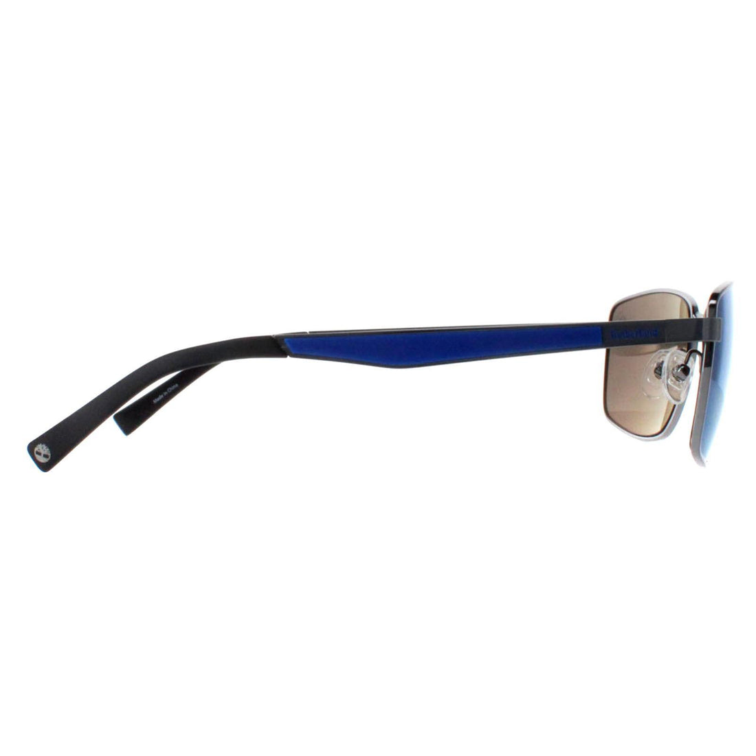 Timberland Sunglasses TB9233 06D Shiny Dark Nickeltin Smoke Polarized