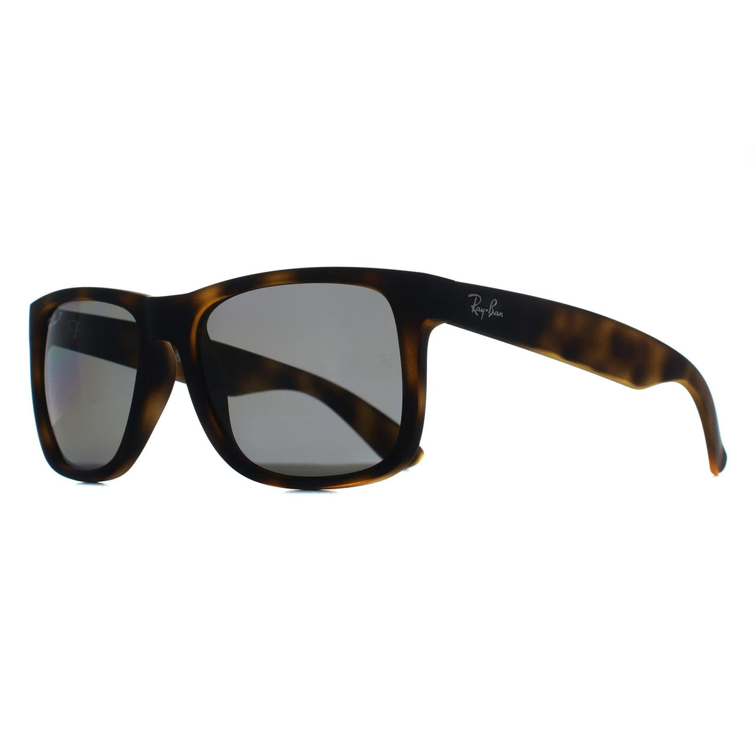 Ray-Ban Sunglasses RB4165 Justin 865/87 Matte Havana Dark Grey Polarized