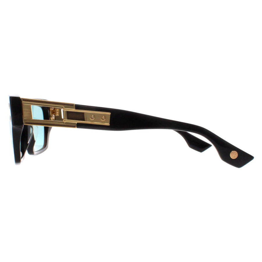 Dita Sunglasses Grandmaster Seven DTS407-A-01 Black Yellow Gold Dark Turquoise