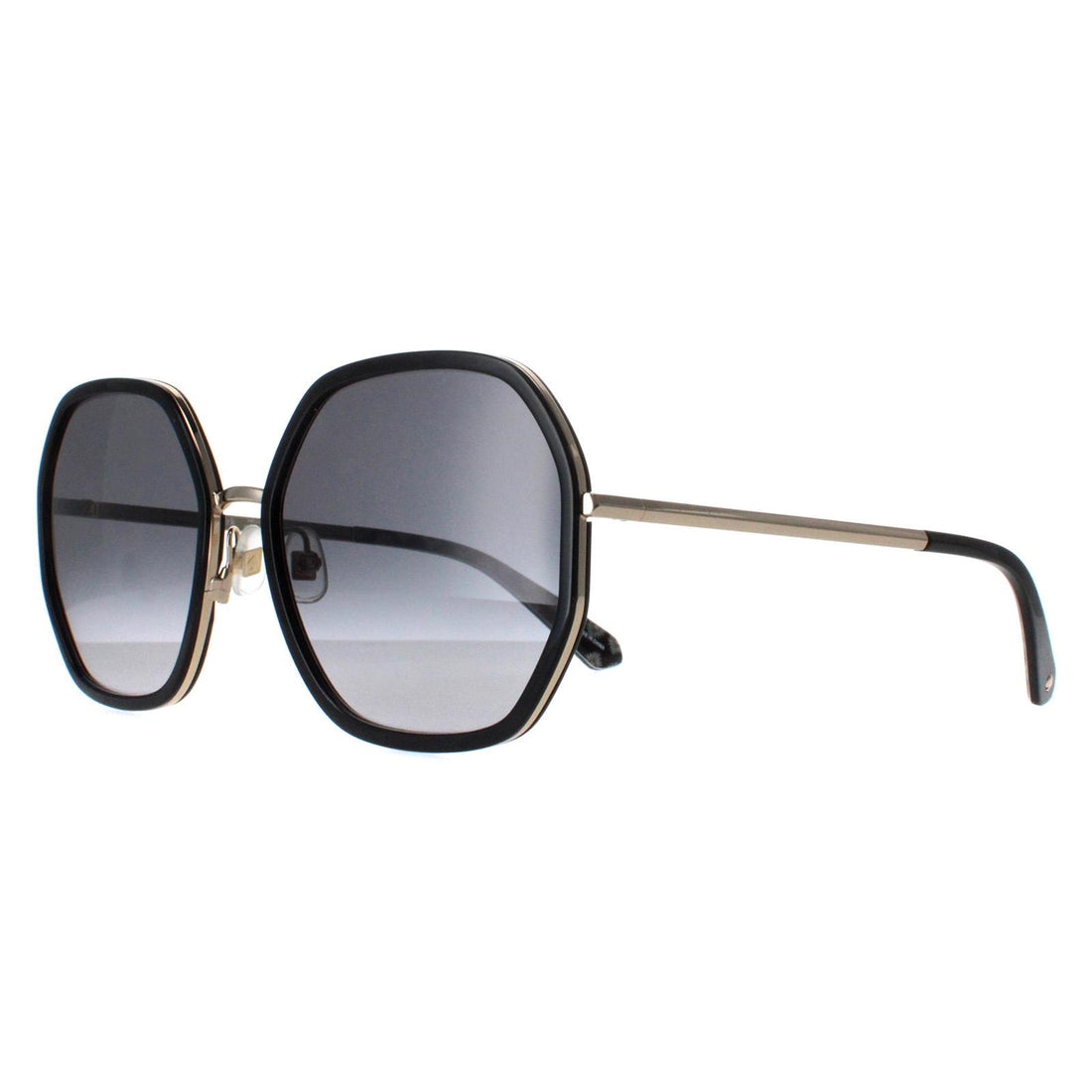 Kate Spade Sunglasses Nicola/G/S RHL 9O Gold Black Grey Gradient