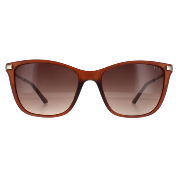 Elle Sunglasses 14880 BR Matte Brown Brown Gradient