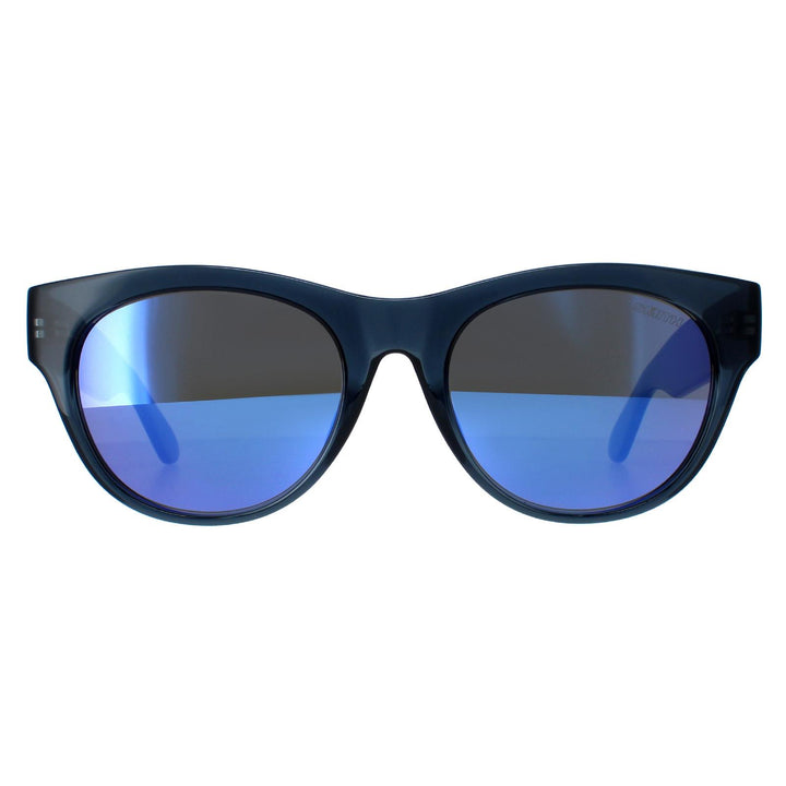Smith Sophisticate Sunglasses Blue Crystal Chromapop Violet Mirror