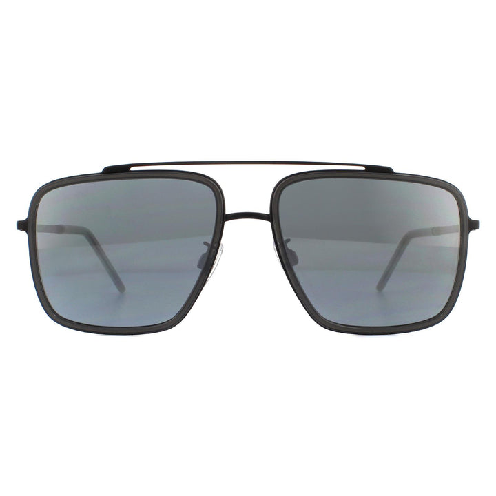 Dolce & Gabbana Sunglasses DG2220 11066G Matte Black Transparent Grey Mirror Black