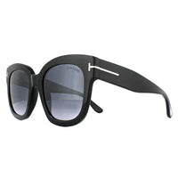 Tom Ford Sunglasses 0613 Beatrix 01C Shiny Black Smoke Grey Mirror