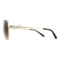 Michael Kors Sunglasses MK1066B Salina 100113 Light Gold Brown Gradient