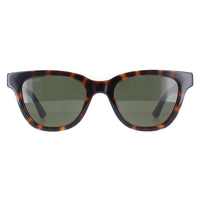 Gucci Sunglasses GG1116S 002 Shiny Dark Havana Solid Green