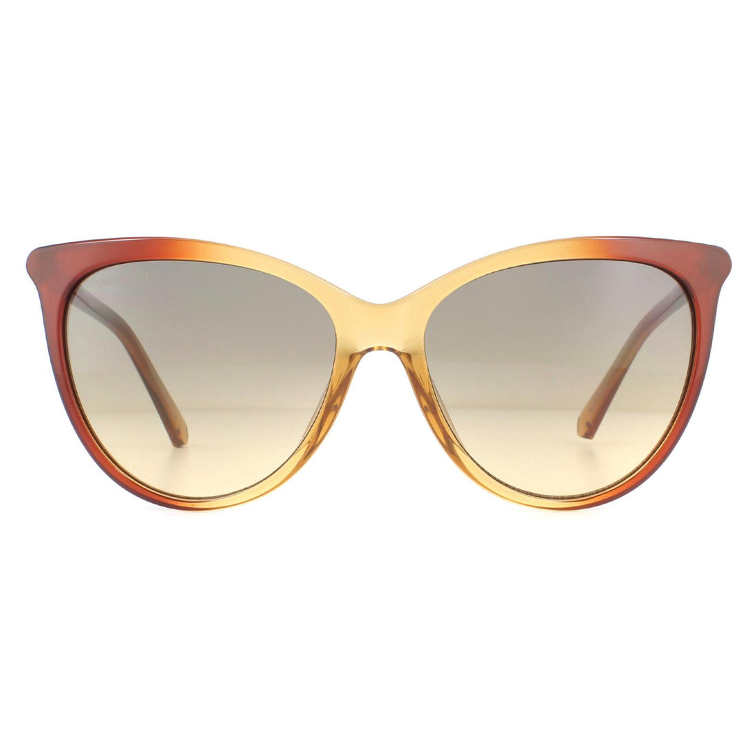 Swarovski SK0226 Sunglasses Light Brown Transparent / Brown Gradient