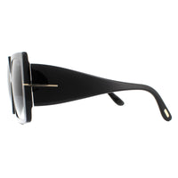 Tom Ford Sunglasses Quinn FT0790 01B Shiny Black Grey Smoke Gradient