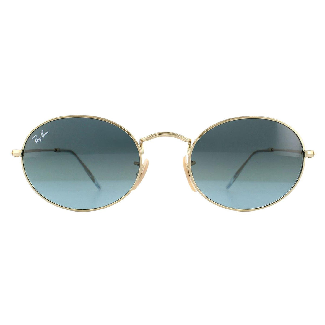 Ray-Ban Sunglasses Oval RB3547 001/3M Gold Blue Grey Gradient