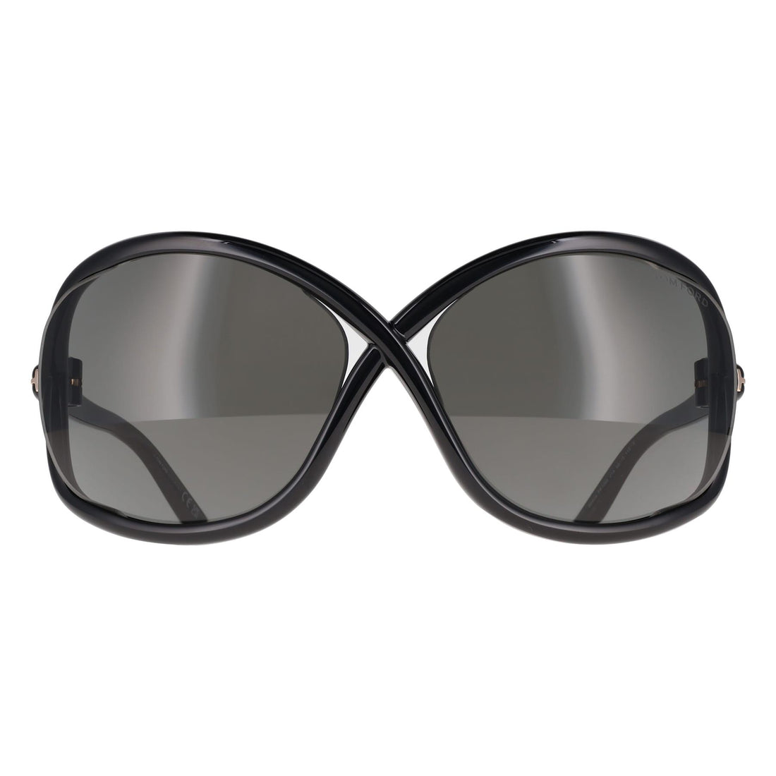 Tom Ford Sunglasses Bettina FT1068 01A Shiny Black Dark Grey
