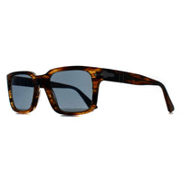 Persol Sunglasses PO3272S 123556 Striped Black & Brown Light Blue