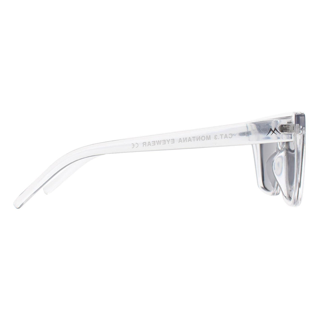 Montana Sunglasses MP64 D Shiny Grey Smoke Polarized