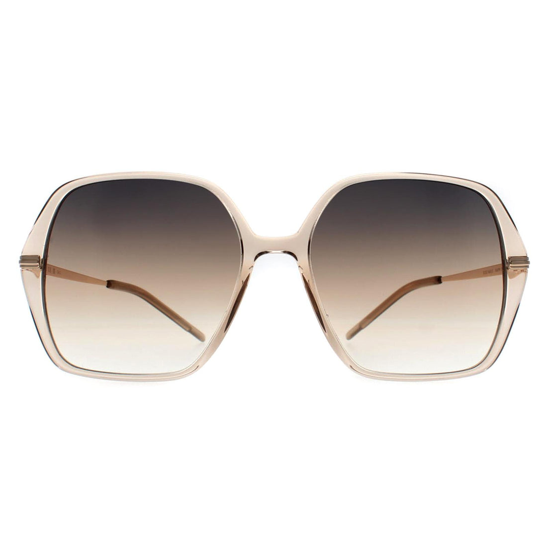 Hugo Boss Sunglasses BOSS 1660/S 84A PR Transparent Beige Gold Grey Brown Gradient