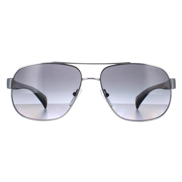 Prada Sunglasses PR52PS 5AV5W1 Gunmetal Grey Polarised Gradient