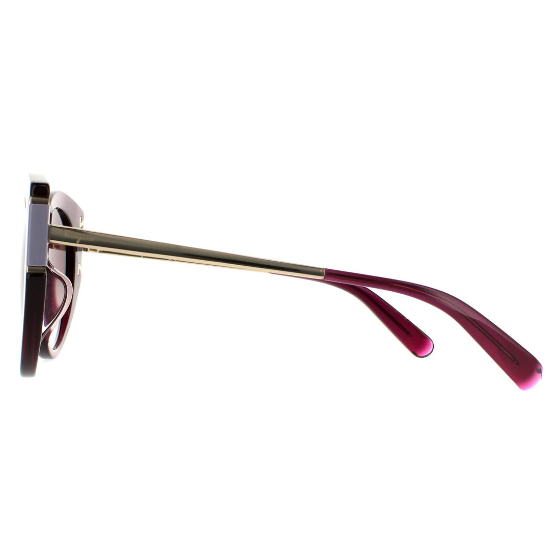 Salvatore Ferragamo Sunglasses SF840SA 500 Violet Brown Wine Gradient