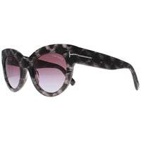 Tom Ford Sunglasses Lucilla FT1063 56Z Havana Marble Violet Gradient