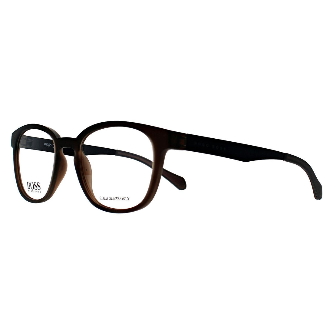 Hugo Boss Glasses Frames BOSS 0871 05A Matte Brown Dark Ruthenium Men Women